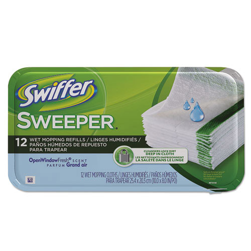 Procter and Gamble Swiffer Swiffer Wet Refill Cloths | Case of 12 | PAG35154CT