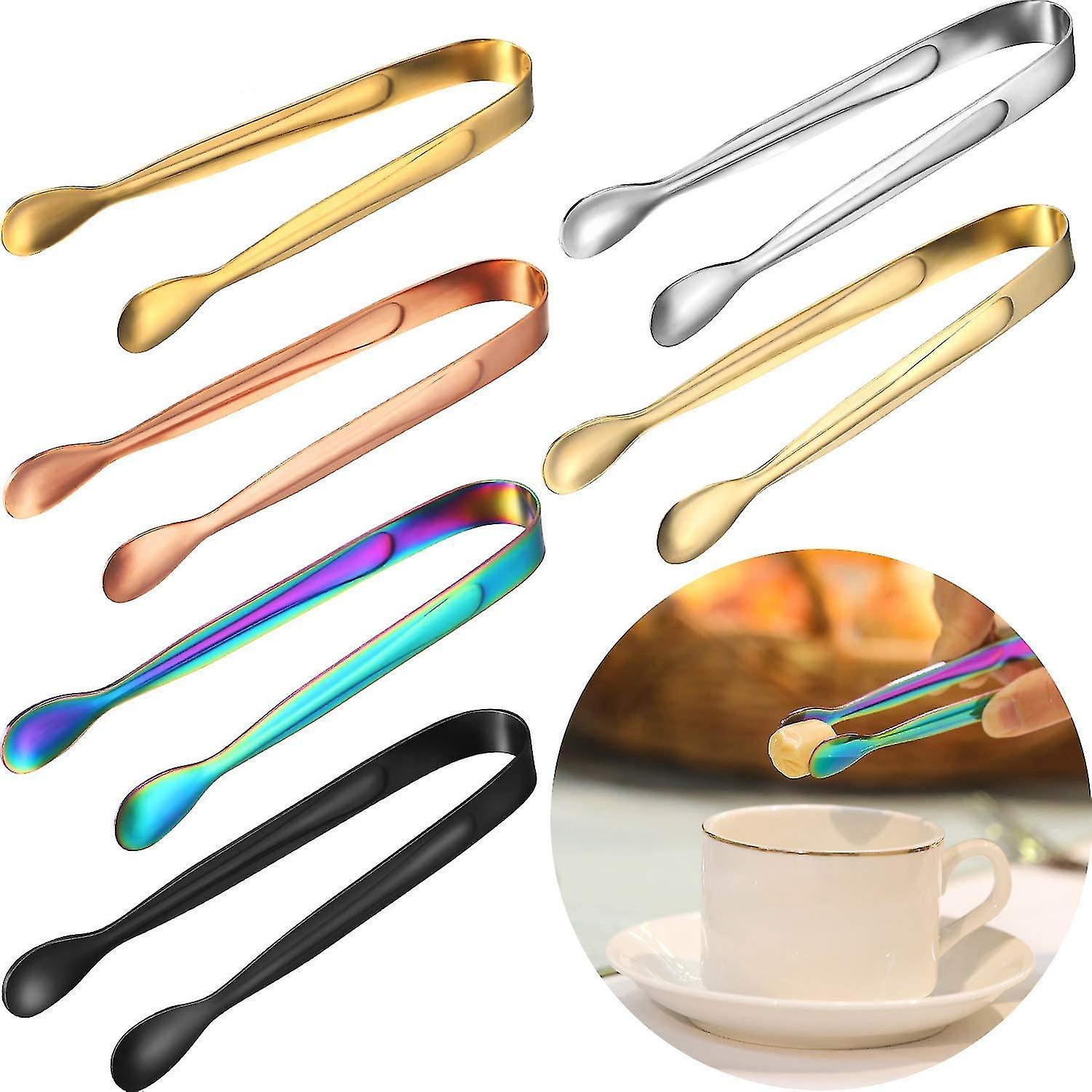 Bbq Utensil Stainless Steel Sugar Tongs， Metal Kitchen Tongs For Baking