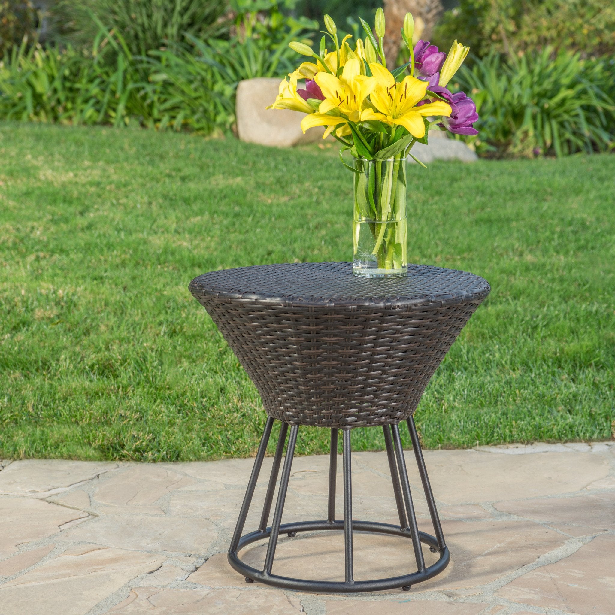 Kavala Wicker Outdoor Accent Table