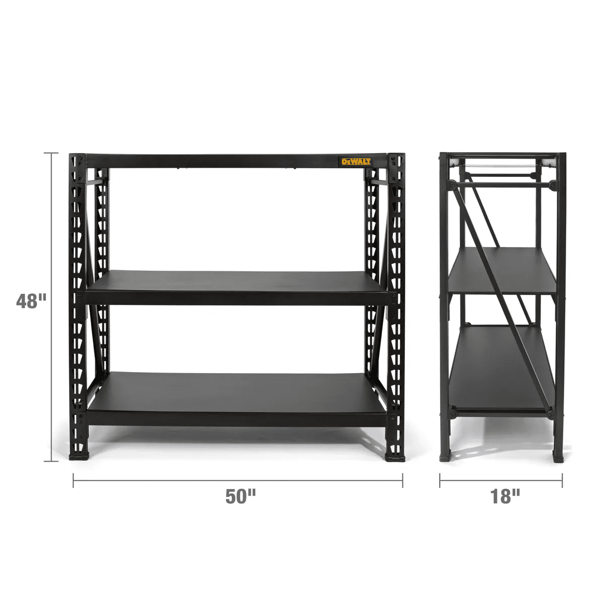 DEWALT-RAK  DXST4500BLK 4FT 3- SHELF INDUSTRIAL RACK (BLACK)