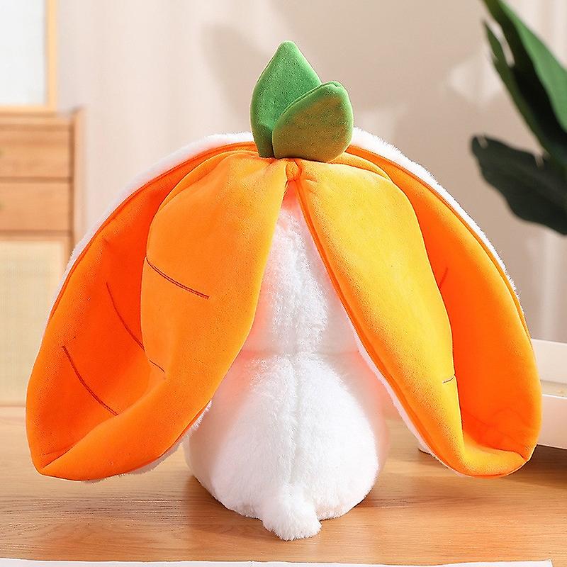 Creative Funny Doll Carrot Rabbit Plush Toy Cute Carrot Strawberry Reversible Plush Toy