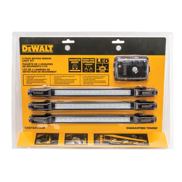 DEWALT 1，500-Lumen LED Motion Activated Magnetic Light Kit