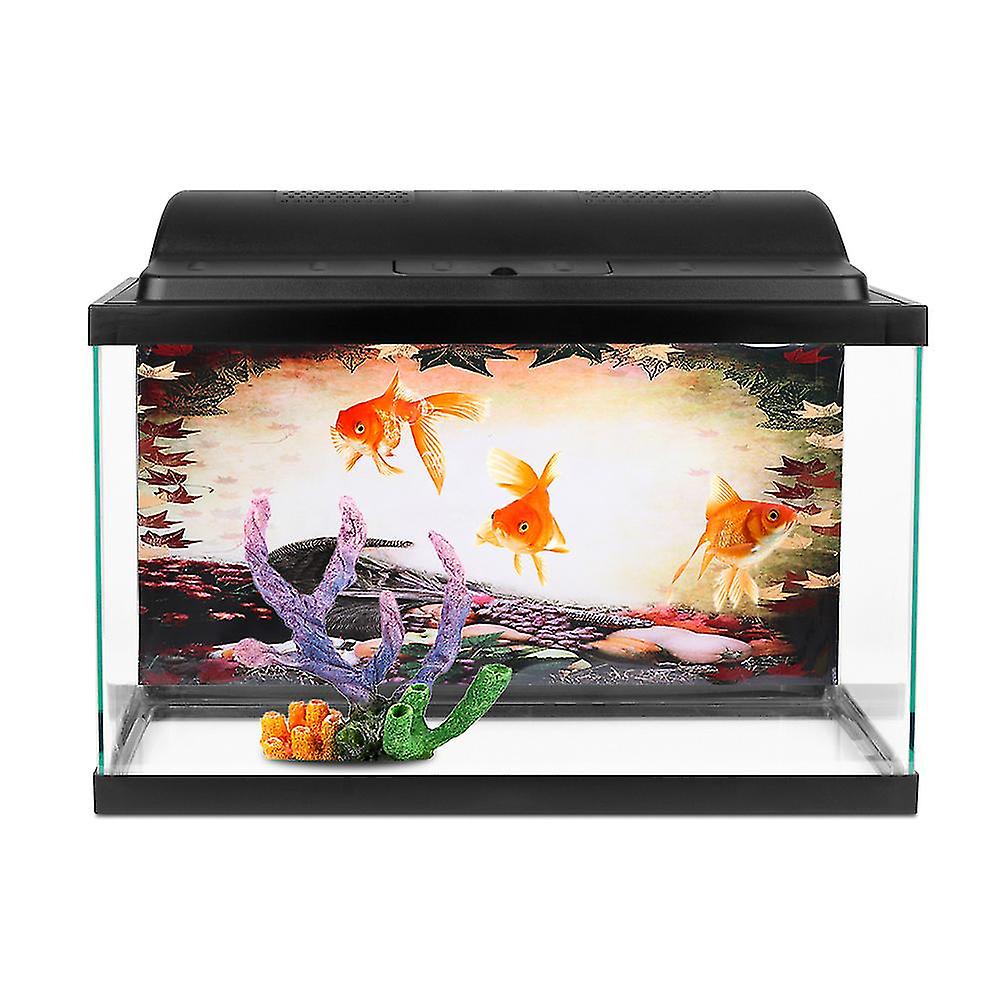 PVC Adhesive Fruits and Vegetables Aquarium Background Poster Sticker Fish Tank Decoration(S)