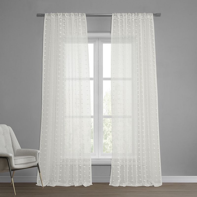 EFF Strasbourg Dot Patterned Sheer Curtain