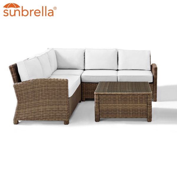 Bradenton 4Pc Outdoor Sectional Set - Sunbrella