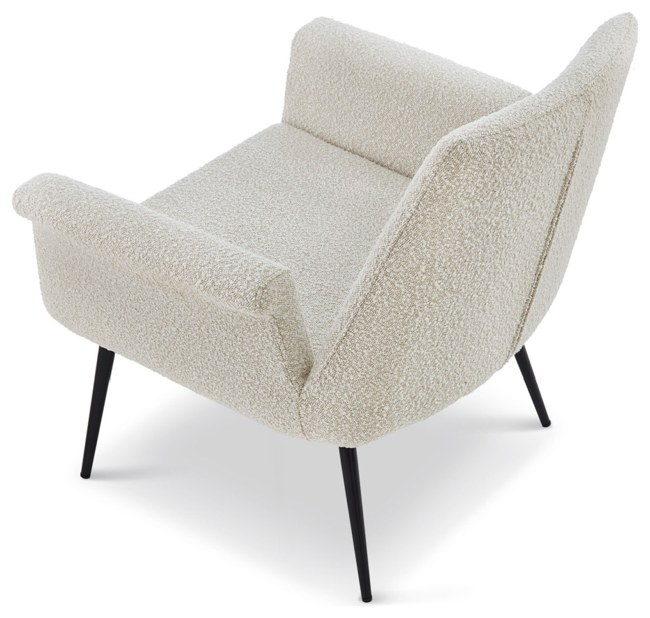 Classic Boucl√© Occasional Chair  Liang  ampEimil Fiore   Midcentury   Armchairs And Accent Chairs   by Oroa   Distinctive Furniture  Houzz