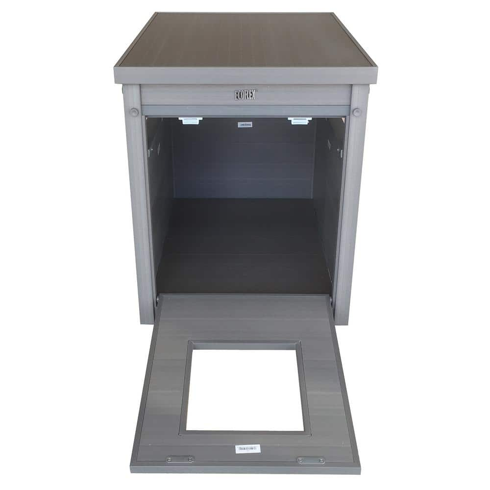 New Age Pet ECOFLEX Litter Box Cover End Table in Grey EHLB801-05