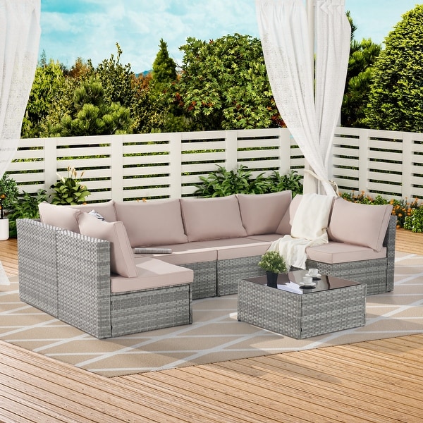 Modular PE Rattan Sofa Set