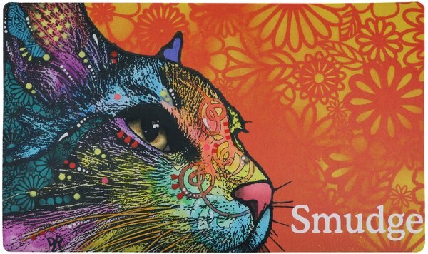 Drymate Dean Russo Smudge Personalized Cat Placemat