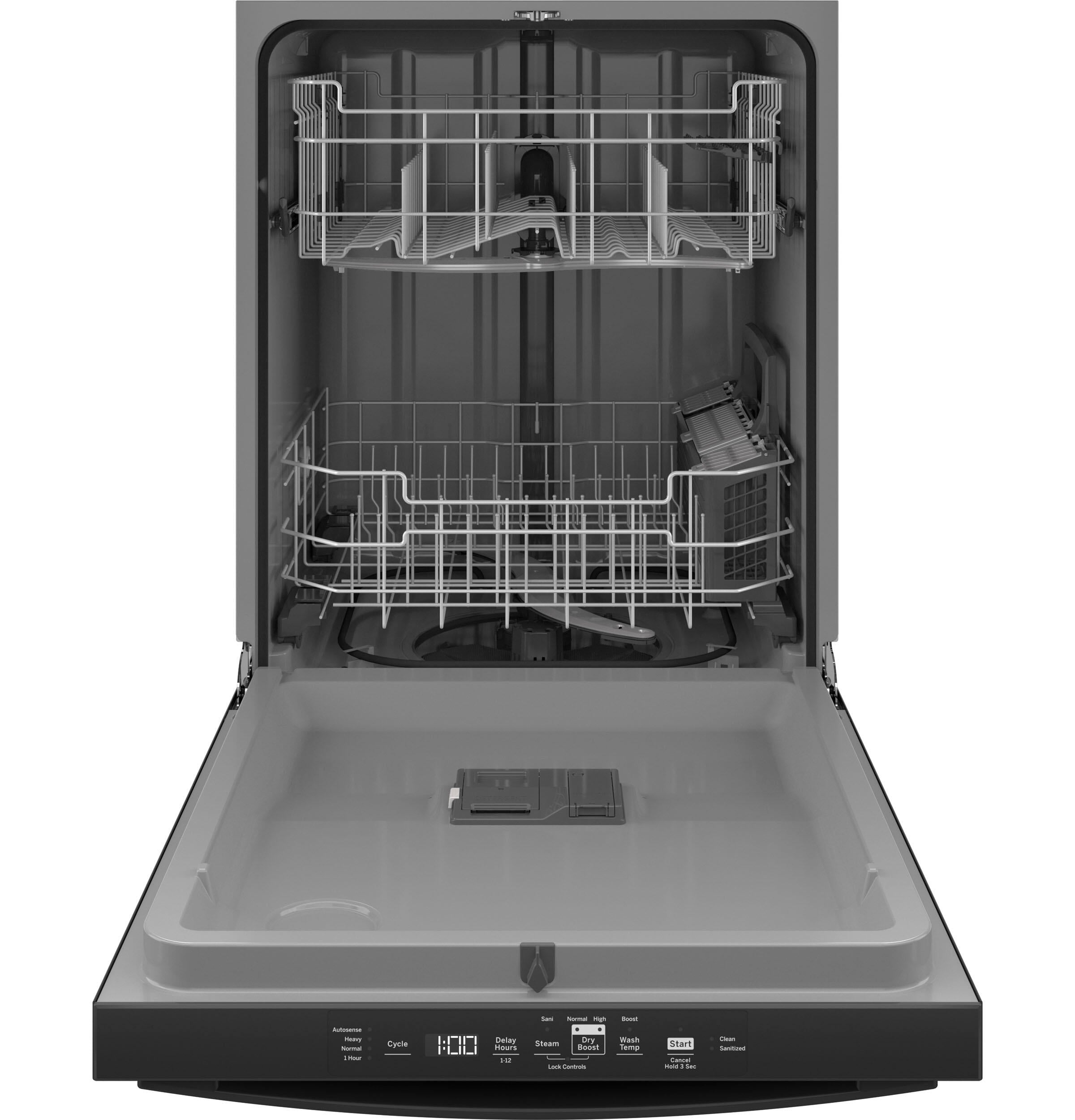 Ge Appliances GDT550PGRBB Ge® Top Control With Plastic Interior Dishwasher With Sanitize Cycle & Dry Boost