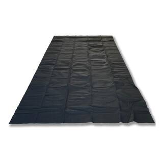 AUTOFLOORGUARD 7.3 ft. W x 17 ft. L Black Vinyl Scrip Garage Flooring AFG8018