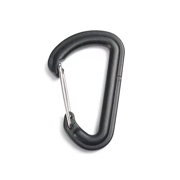 plastics Buckle Keychain Hook Climbing Button Carabiner Shape Camping Hiking Hook Multi Buckle