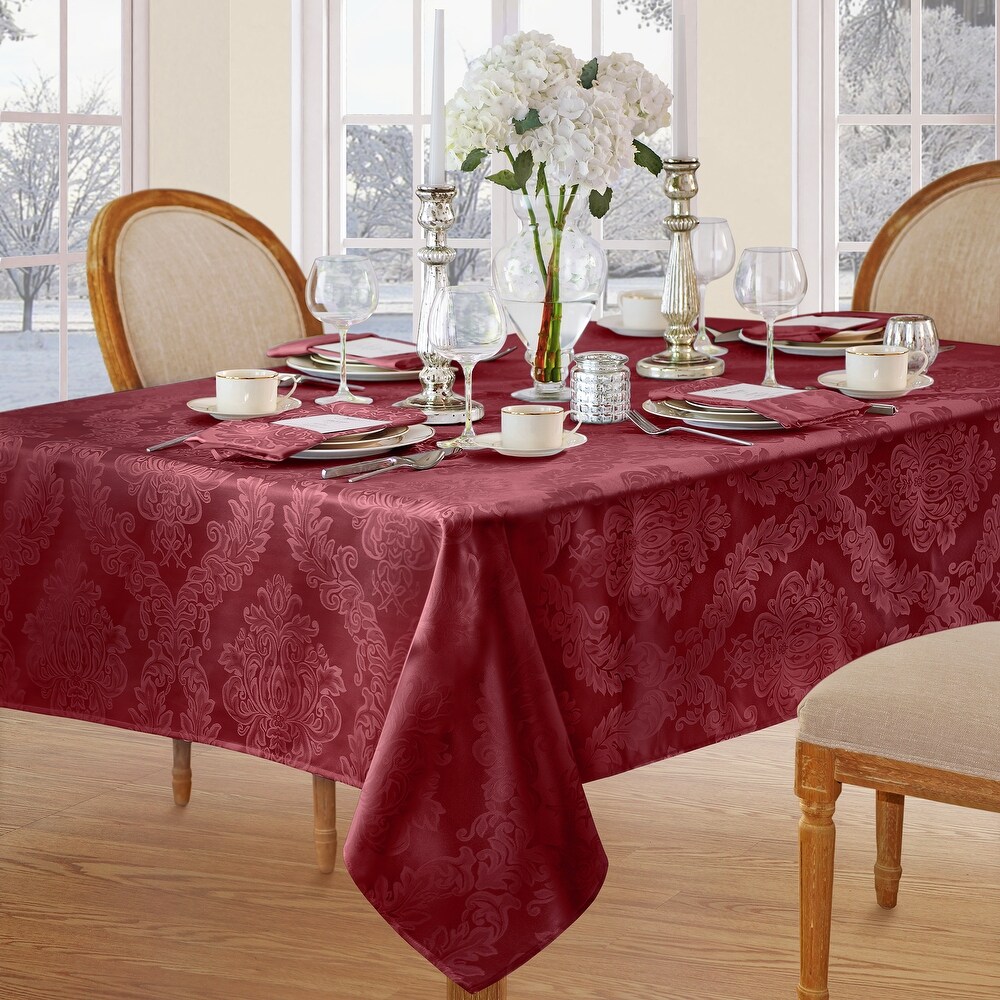 Elrene Barcelona Damask Elegant Fabric Tablecloth