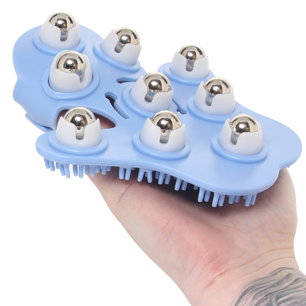 Fuzu Glove Massager in Blue