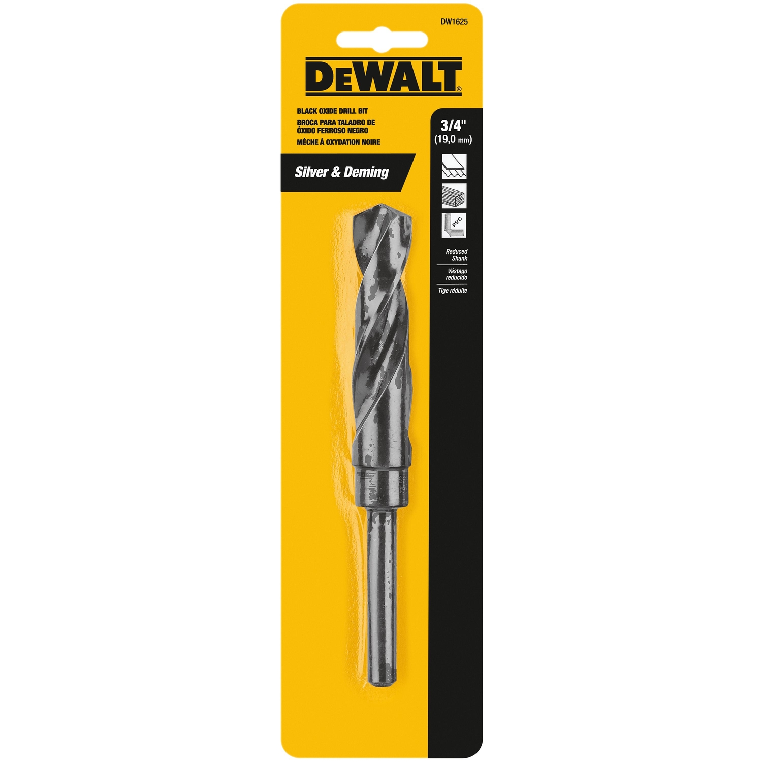 DW 3/4 in. X 6 in. L High Speed Steel Split Point Twist Drill Bit 1 pc