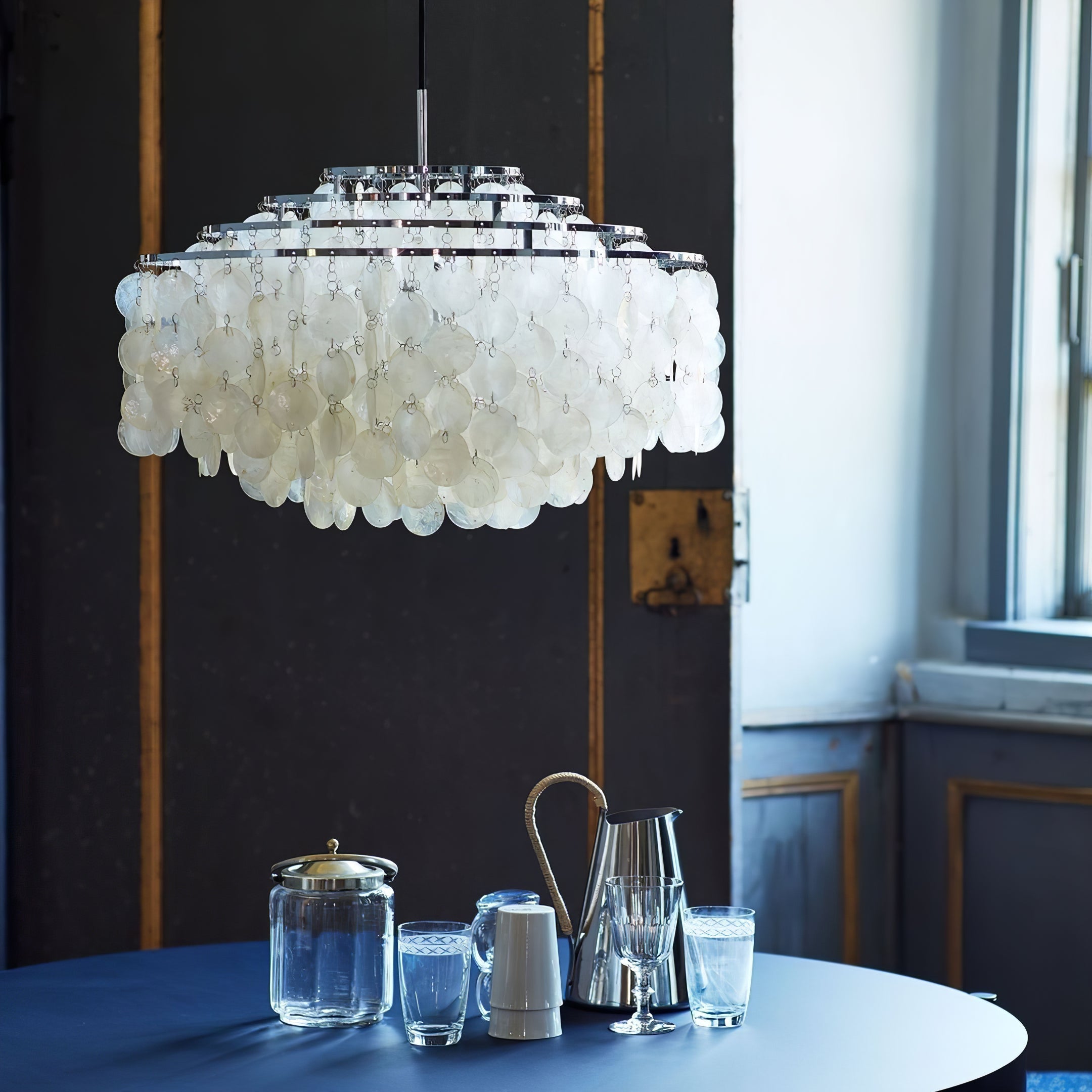 Round Shell Chandelier