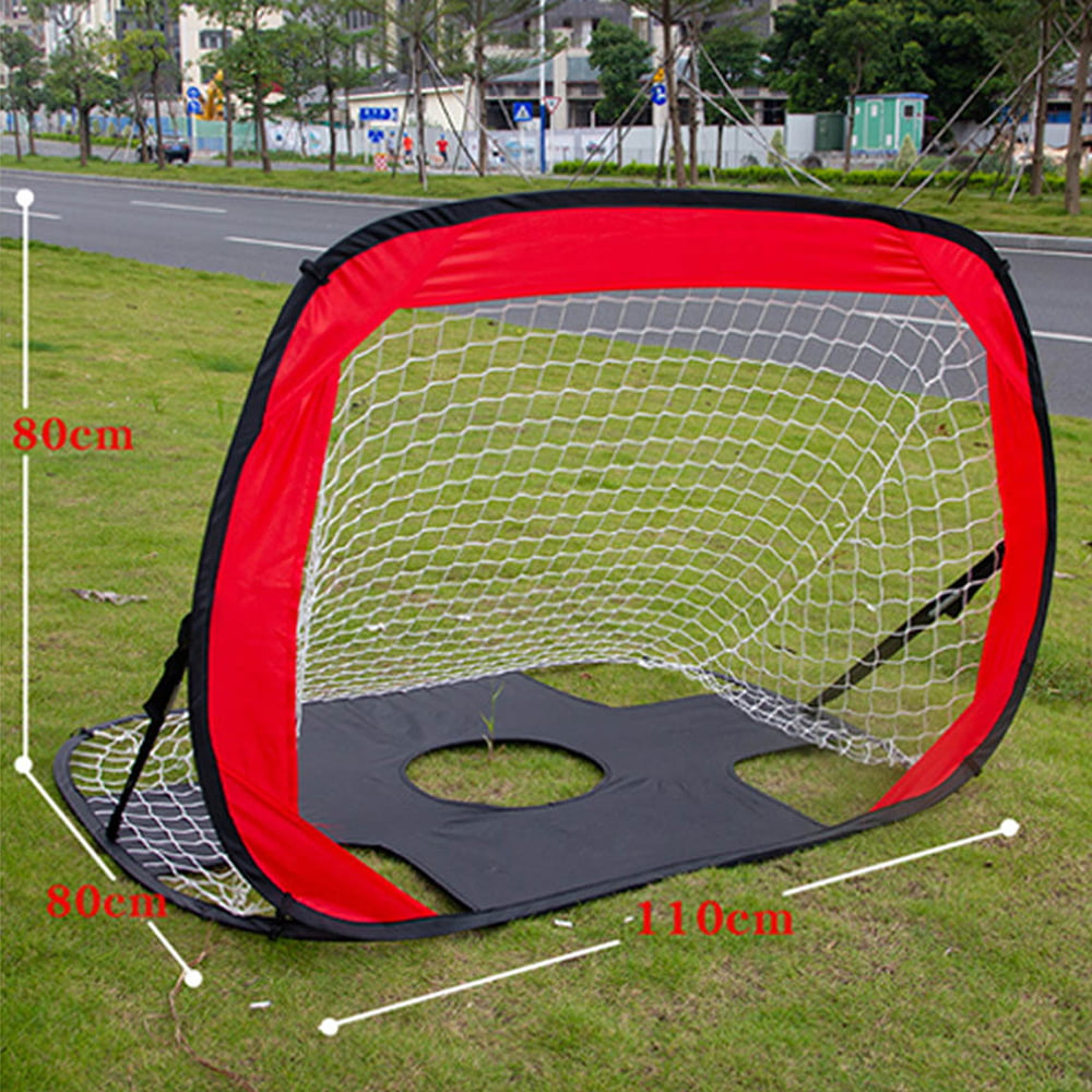 Willstar Pop Up Kids Football Goal Net Foldable Football Goal， Outdoor Portable Strong Sport Training Nets for Backyard Soccer Nets Sports