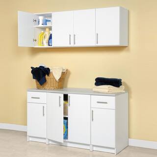 Prepac Elite 32 in. Wood Laminate Cabinet in White WEW-3224