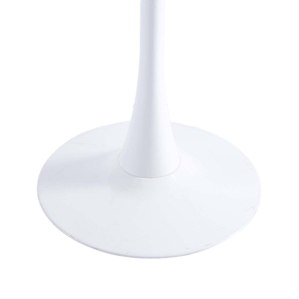 wetiny 42 in. White Big Dining Table MDF Dining Table Round Kitchen Table ZT23424573-42