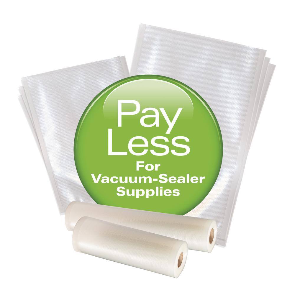 Hamilton Beach NutriFresh Clear Vacuum Sealer Bag Rolls 7-Roll Multi-Pack 78340