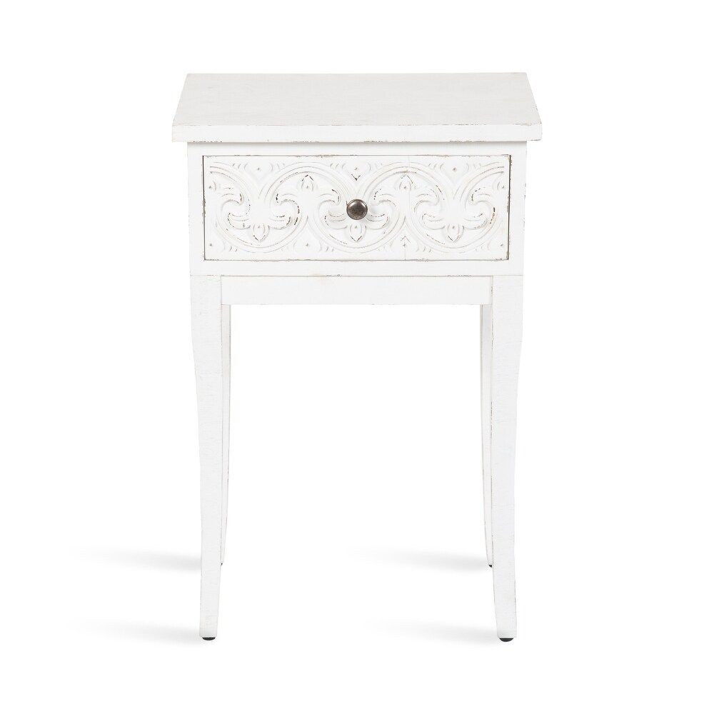 Kate and Laurel Cassetta Wood Side Table