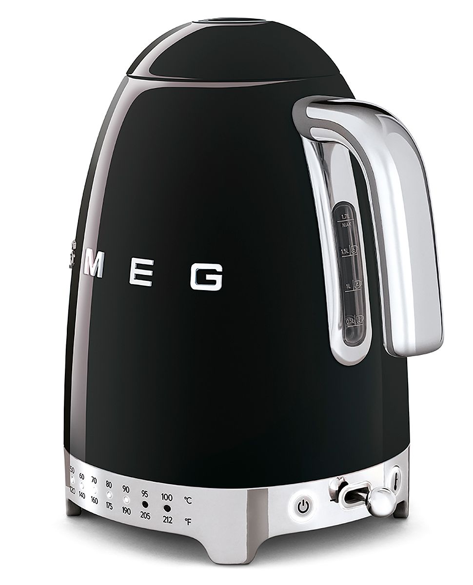 Smeg 50's Retro Style Black Variable Temperature Kettle