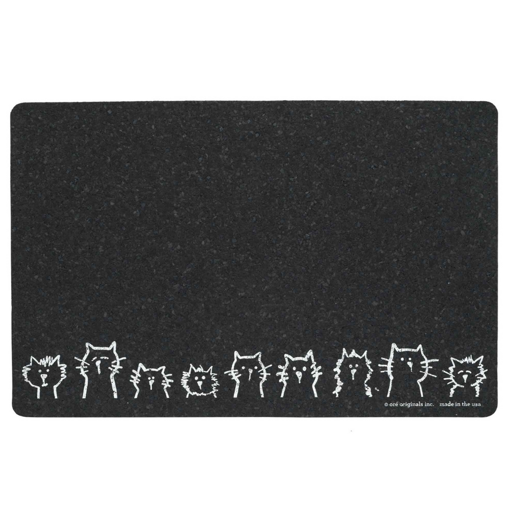 ORE Pet Petmat Recycled Rubber Cats In A Row