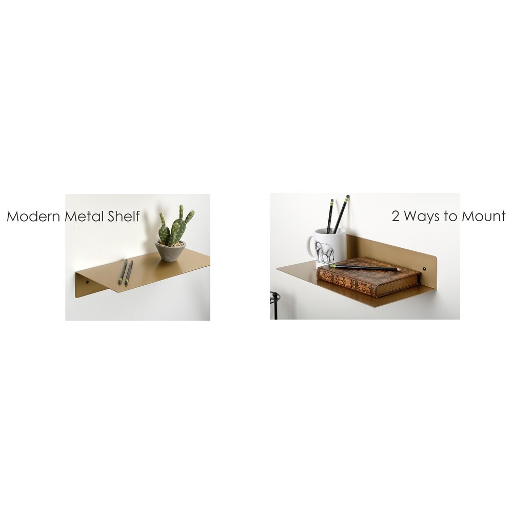 Steel Wall Shelf 2 Piece Set