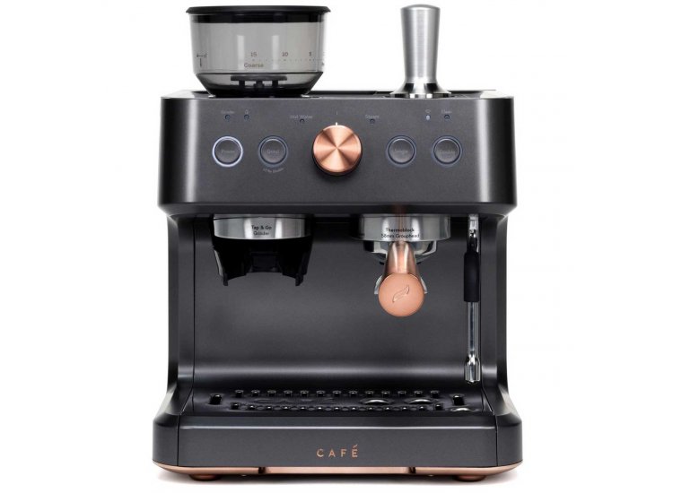 Cafe Bellissimo Matte Black Semi Automatic Espresso Machine