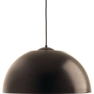 Progress Lighting Dome Collection 16in. 29-Watt Antique Bronze Integrated LED Modern Cord Hung Kitchen Pendant P5342-2030K9