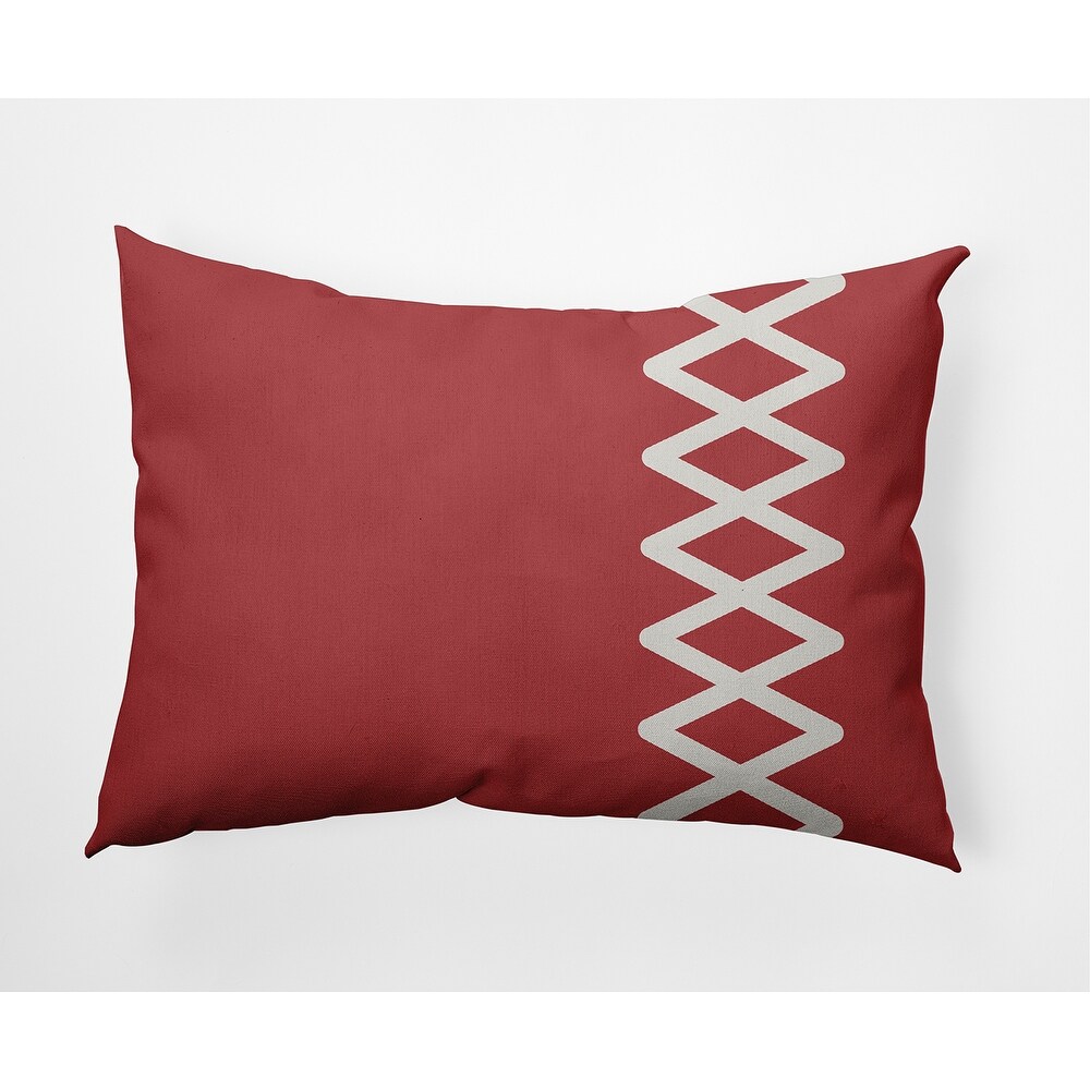 Zipper Stripe Nautical Decorative Indoor Pillow