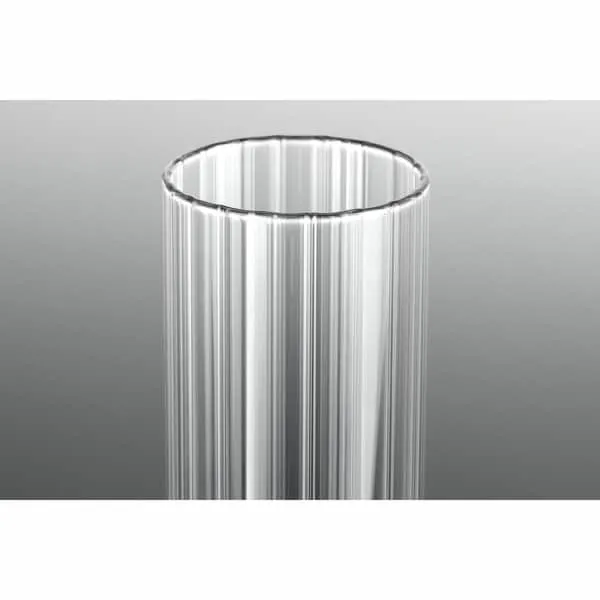 Rainey Collection 6-Light Brushed Nickel Clear Fluted Ribbed Glass Modern Chandelier Light - N/A