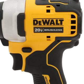 DW ATOMIC 20V MAX Li-Ion Brushless Cordless Compact 14 in. Impact Driver Kit and 20V 4-12 in. Circ Saw DCF809C1W571