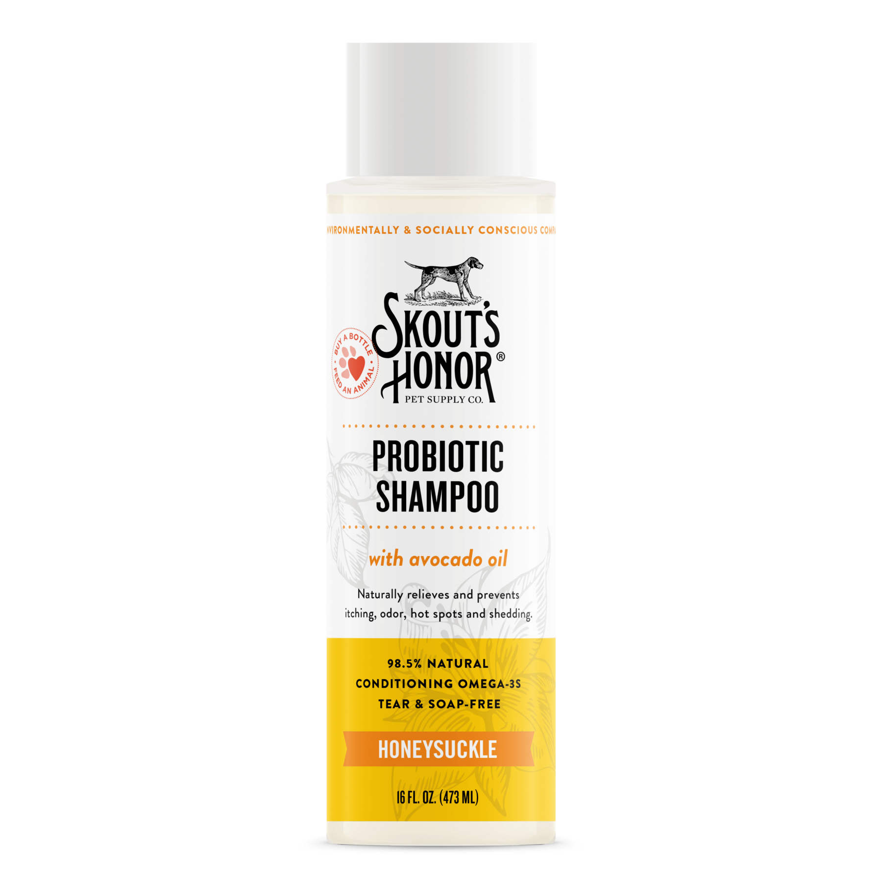 Skouts Honor Probiotic Shampoo Honeysuckle for Dogs  Cats