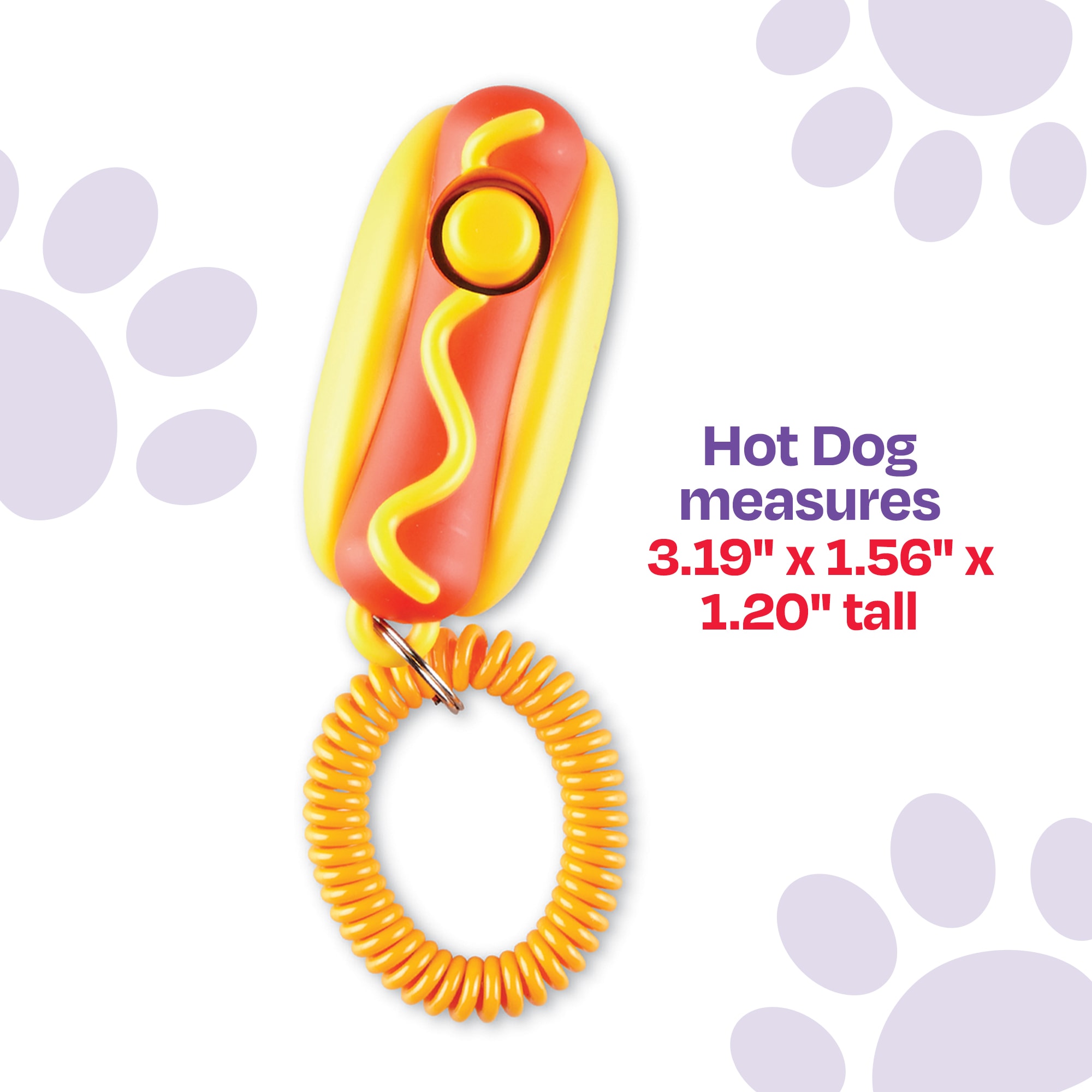 Brightkins Smarty Pooch Training Clicker Hot Dog