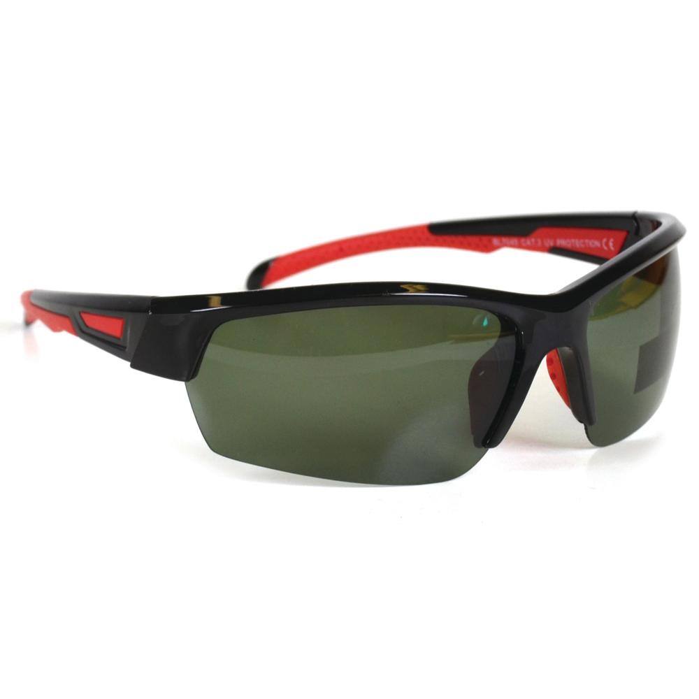 Shadedeye Sport Black with Red Accent Polarized Sunglasses 85941-16