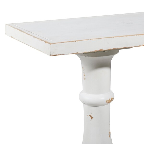 White Fir Farmhouse Console Table 32 x 48 x 14