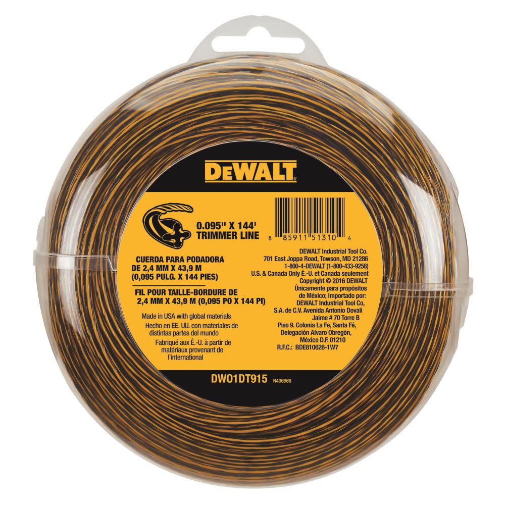 DEWALT 144-ft Spool 0.095-in Trimmer Line DWO1DT915 from DEWALT