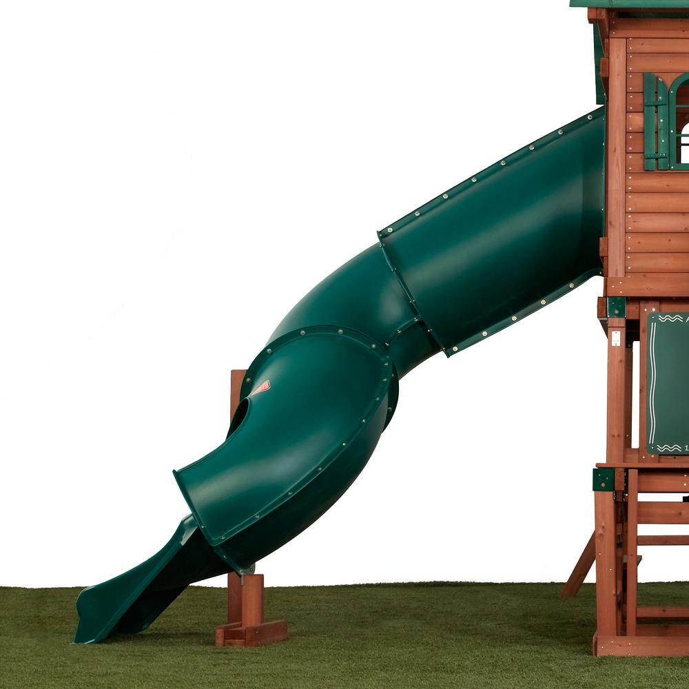 Swing-N-Slide Playsets Green Tunnel Twister Slide NE 4709-T