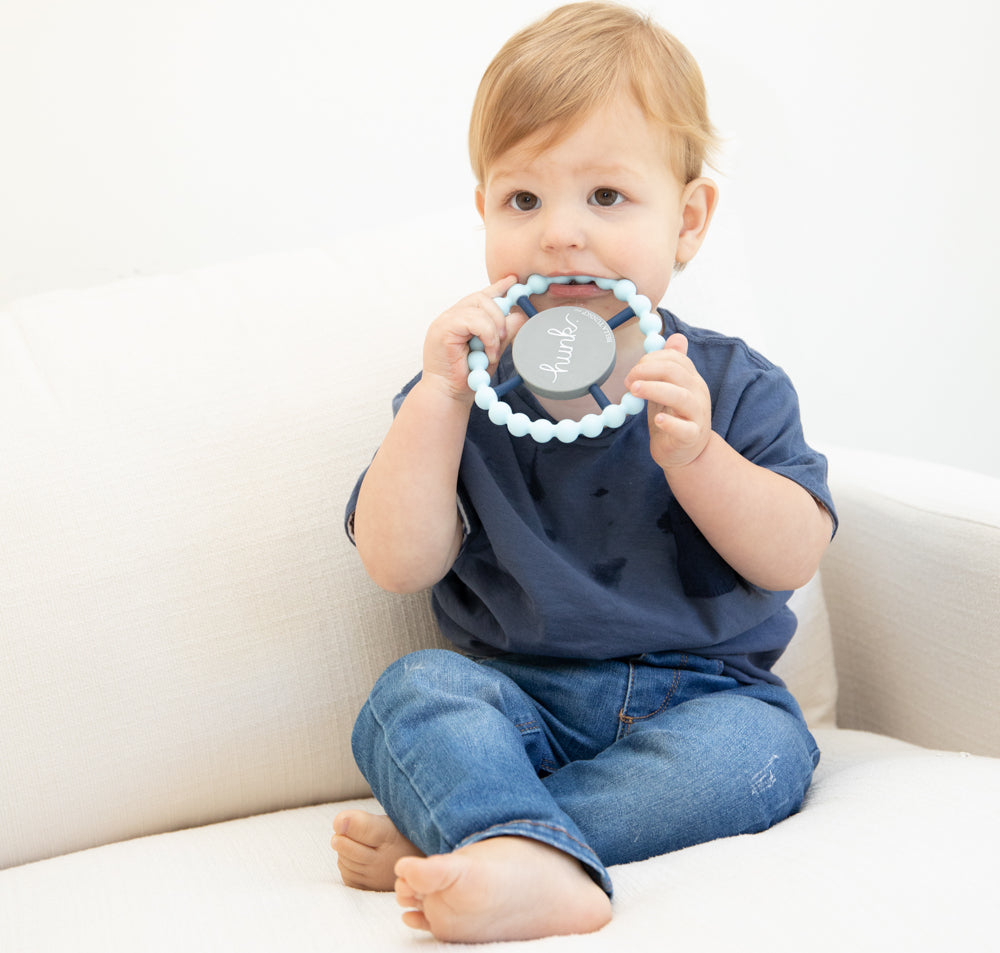 Hunk Teether Light Blue