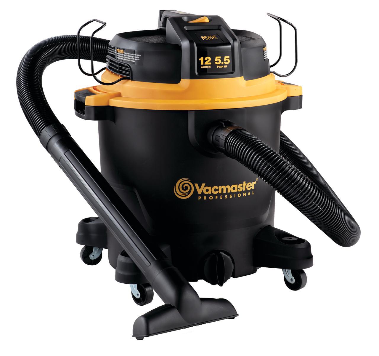 Vacmaster VJH1211PF0201 12 Gallon， 5.5 HP Professional Wet/Dry Vacuum， Beast Series