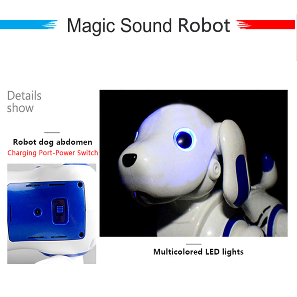 Remote Control 2.4GHz Robot Dog Puppy Intelligent Smart Interactive Singing Dancing Programmable Toys Children Birthday Gift