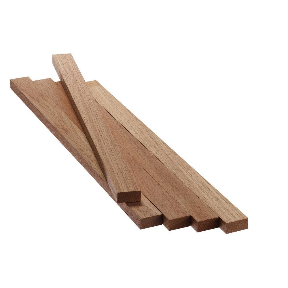 Swaner Hardwood 1 in. x 2 in. x 2 ft. FAS African Mahogany S4S Board (5-Pack) OL2321412