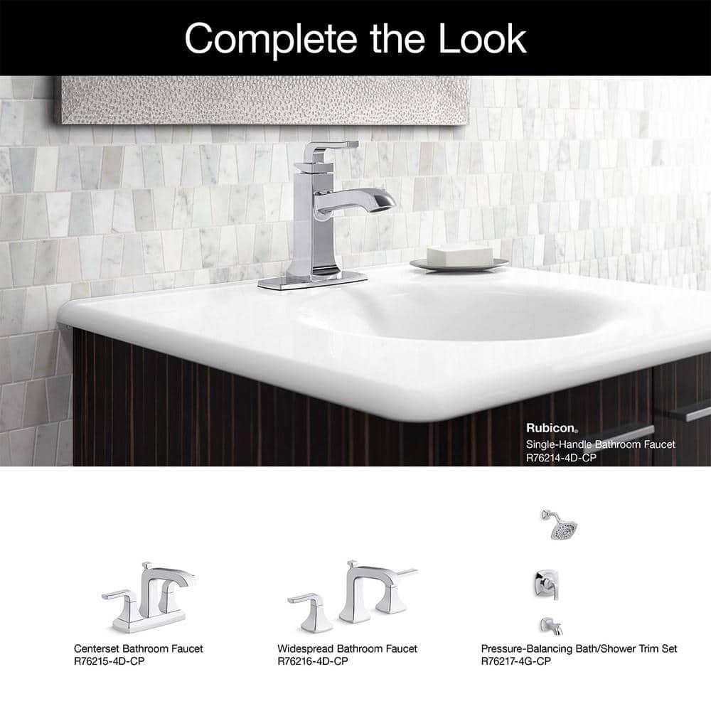 KOHLER Rubicon Single Hole SingleHandle Bathroom Faucet in Polished Chrome