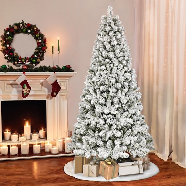 Medium Flocked Virginia Pine Artificial Christmas Tree