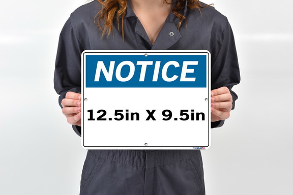 Vestil  SI N 17 B AL 063 sign notice  17 12.5x9.5 ...