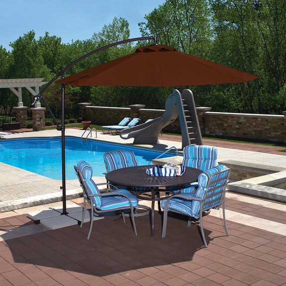 Island Umbrella NU6875 Santiago II 10 ft Octagon C...