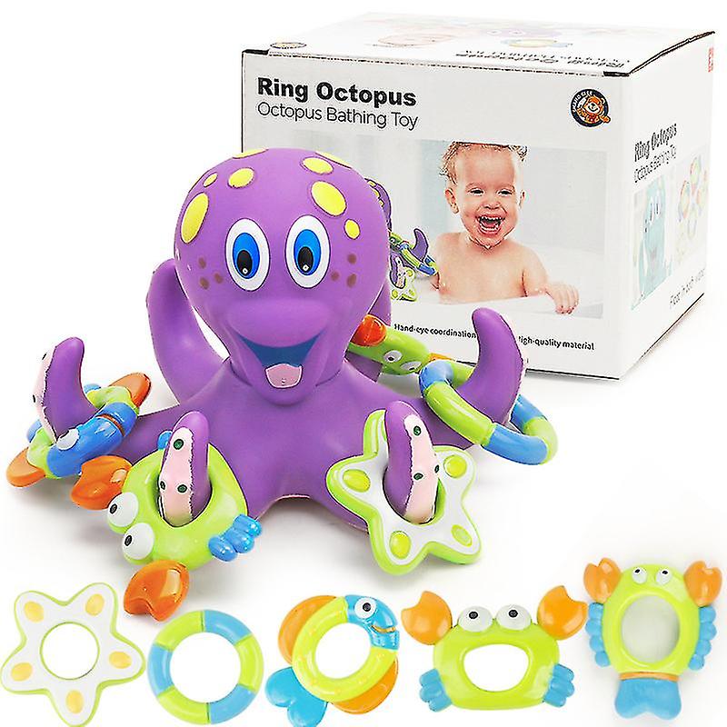 Octopus Throwing Circle Children Floating Bath Toys Bathing Toys