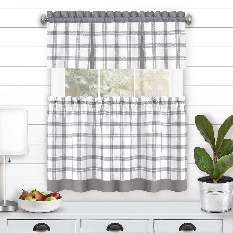 Achim Tate Tier and Valance Window Curtain Set