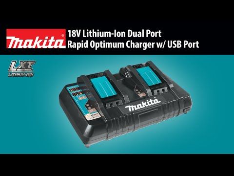 Makita DC18RD 18V LXT Lithium‑Ion Dual Port Rapid Optimum Charger